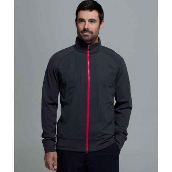 Lululemon Tactic Jacket Men’s Size M Full Zip Chest Zipper Vents Commuter Jacket